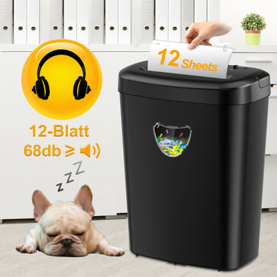 Máquina de trituração de papel de escritório CD228P-12 máquina de trituração de cestas de 25L para papel de cartão de crédito CD