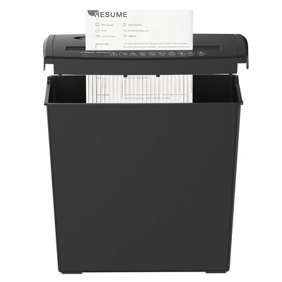 Máquina de trituração de papel de corte de tira 72dB Nível de ruído S606B para casa com 10L