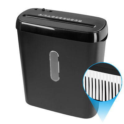 6 folhas máquina de triturador de papel de corte de tira com 8L mini-cartão S636B