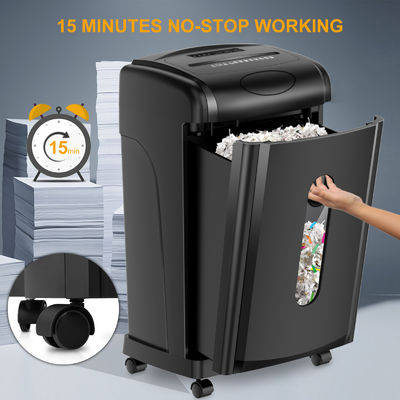 Triturador de papel pesado certificado CE/EMC para empresas com contentor de 30L
