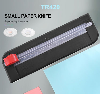 Triturador de papel de guilhotina de trabalho pesado de estilo Wave Blade Triturador de papel caseiro 392 * 138 * 62mm