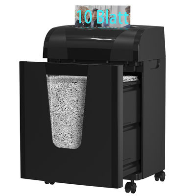 C261P 10 Folhas Micro Corte Escritório Home Paper Shredder Máquina Com 20L Bin