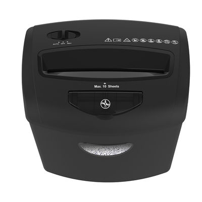 CD218P máquina de trituração de papel de corte cruzado para escritório em casa com 21L Basket Bin 10 folhas A4 triturador de cartão Cd