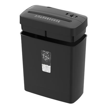 P4 Triturador de papel de escritório de corte cruzado 6 folhas Destruidor de cartão de crédito com 13L Small Size Bin para uso doméstico C220P-6