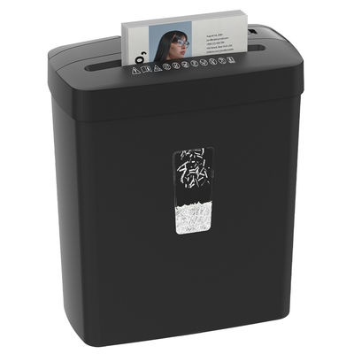 C220P-6 Mini de corte cruzado 6 folhas triturador de papel de cartão com 13L cesto para escritório casa