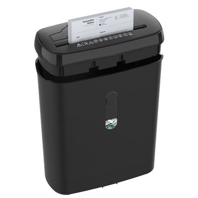 SD108P 8 folhas máquina trituradora de papel de escritório de corte de tira para documentos de cartão de crédito e CD com 11L Bin