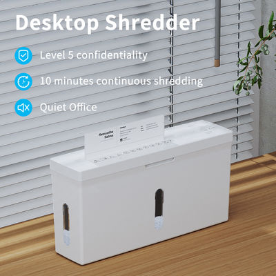 CS201C 2 Folhas A4 micro corte P5 Máquina de trituração mini desktop para papel