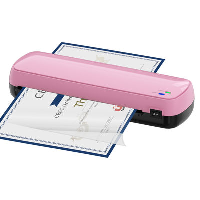 Laminador fotográfico a cores A4 LM2001 laminando documentos de escritório