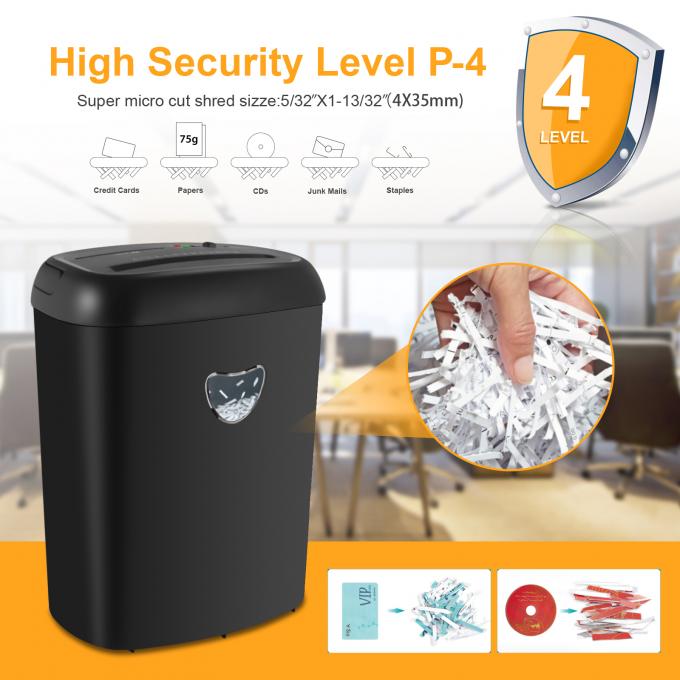 Cartão de crédito de CD de alto volume de corte cruzado 12 folhas A4 Triturador de papel comercial com capacidade de 25L CD228P 2