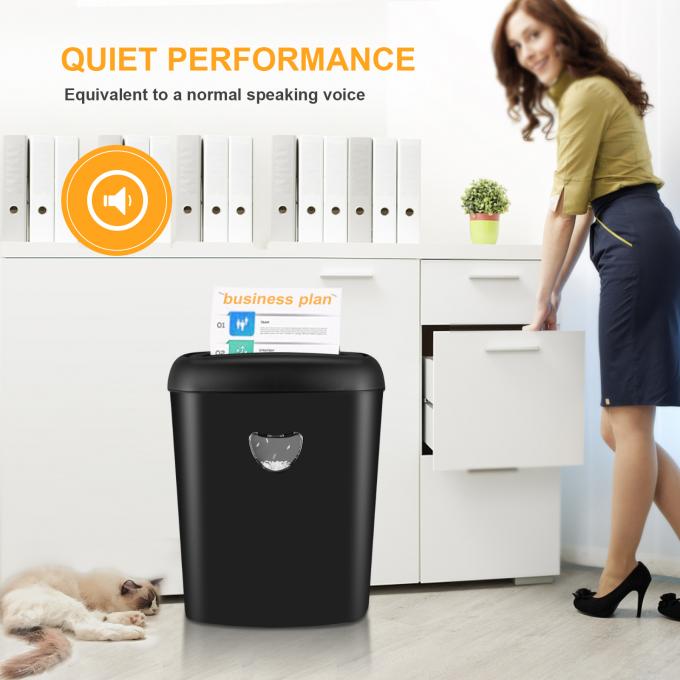 Cartão de crédito de CD de alto volume de corte cruzado 12 folhas A4 Triturador de papel comercial com capacidade de 25L CD228P 5