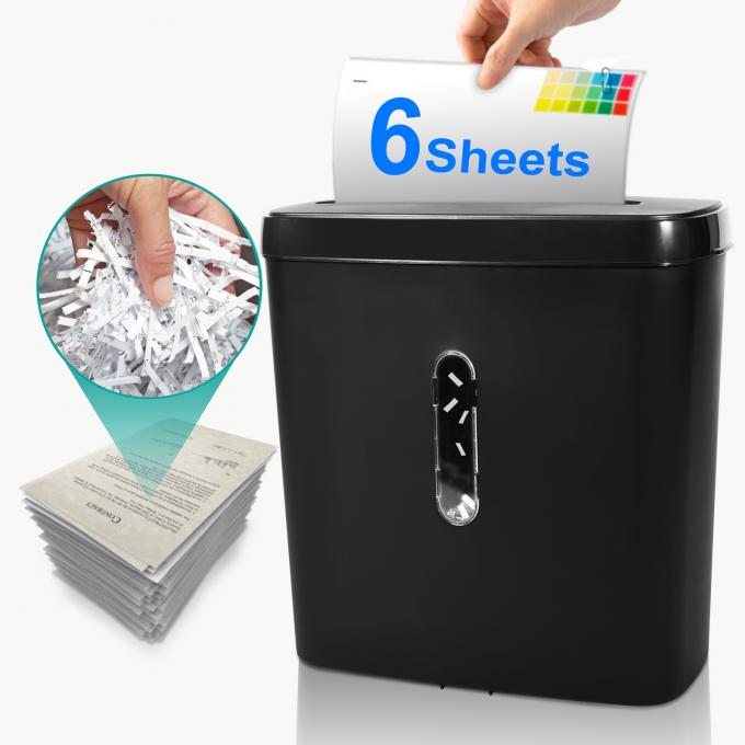 Mini escritório em casa Cross Cut 6 folhas A4 Papel Shredder Com 11L Basket C502P 2