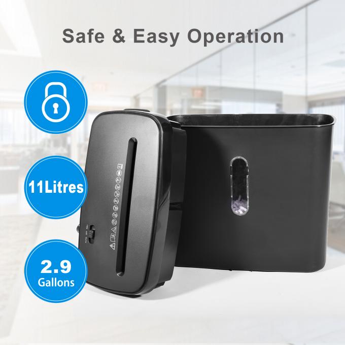 Mini escritório em casa Cross Cut 6 folhas A4 Papel Shredder Com 11L Basket C502P 4