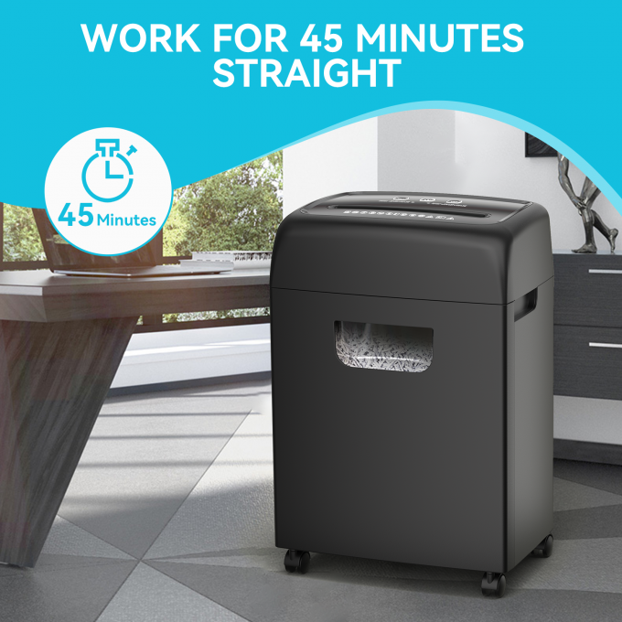 Máquina de trituração de papel de alta capacidade de 18 folhas de papel de cartão de crédito para uso de escritório C281P 2