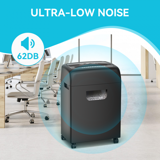 Máquina de trituração de papel de alta capacidade de 18 folhas de papel de cartão de crédito para uso de escritório C281P 4