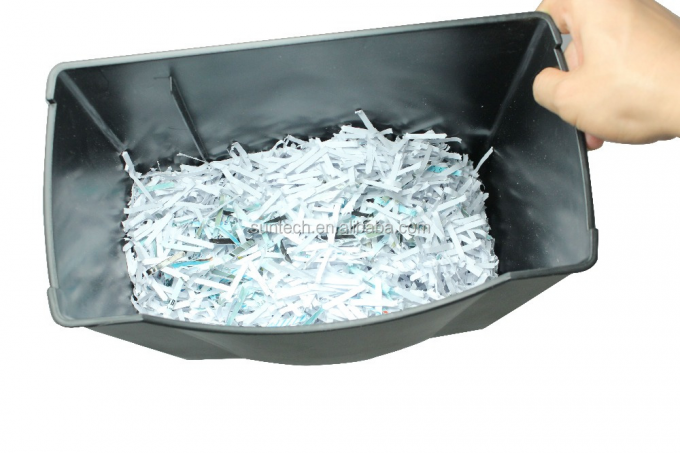 Trituradores de escritório 14L Triturador de papel de corte cruzado 5 folhas com 14L BIN C506P Máquina de destruição de cartão de crédito 3