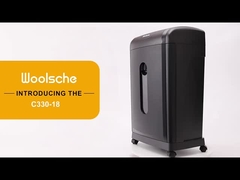 C330P-18 Triturador de papel pesado certificado CE/EMC para empresas com caixa de 30L