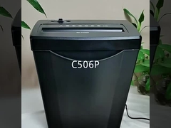 C506P 5 Máquina de trituração de papel A4 de folhas para escritório em casa com cesto de 14L