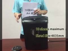 CD218P-10 21L máquina trituradora de papel de corte transversal para caixa de cestas para escritório em casa