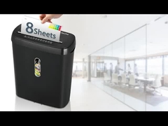 SD108P triturador de papel de fita cortada para casa e escritório com lata de cesto de 11L